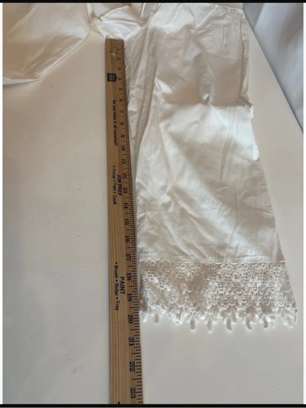 Gilligan O’Malley White Crochet Hem Drawstring 100% Cotton Pants XS - Picture 9 of 10